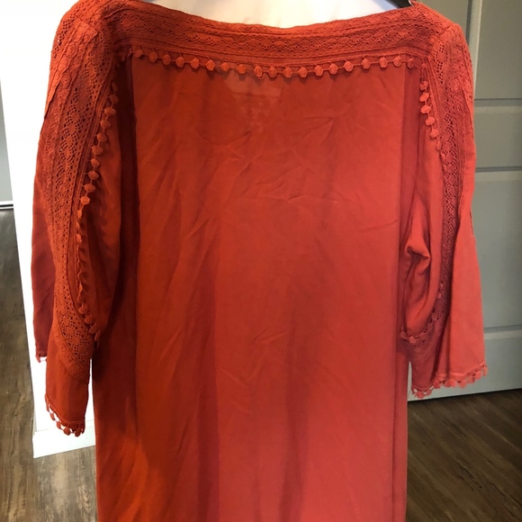 Boho Tunic Dress with Lace | M - Picture 4 of 8